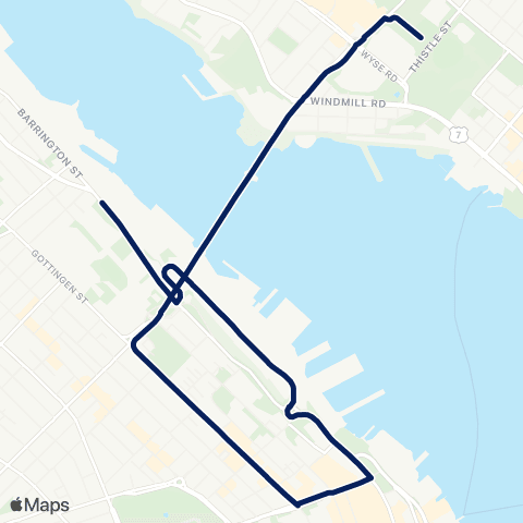 Halifax Transit Dockyard map