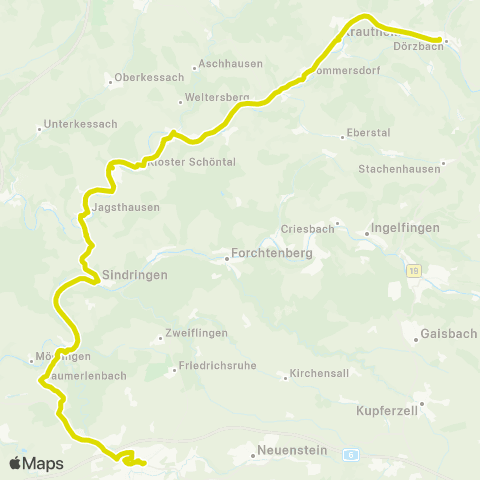  Heilbronner · Hohenloher · Haller Nahverkehr GmbH  map
