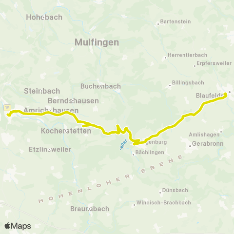  Heilbronner · Hohenloher · Haller Nahverkehr GmbH  map