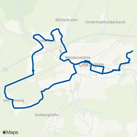  Heilbronner · Hohenloher · Haller Nahverkehr GmbH  map