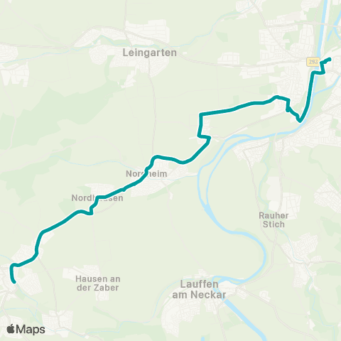  Heilbronner · Hohenloher · Haller Nahverkehr GmbH Heilbronn - Nordheim - Nordhausen - Dürrenzimmern - Brackenheim map