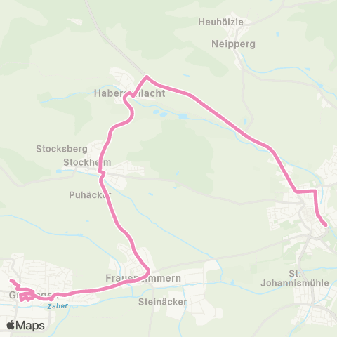  Heilbronner · Hohenloher · Haller Nahverkehr GmbH Brackenheim - Neipperg - Stockheim - Güglingen map
