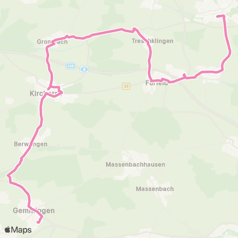  Heilbronner · Hohenloher · Haller Nahverkehr GmbH Bad Rappenau - Bonfeld - Gemmingen map