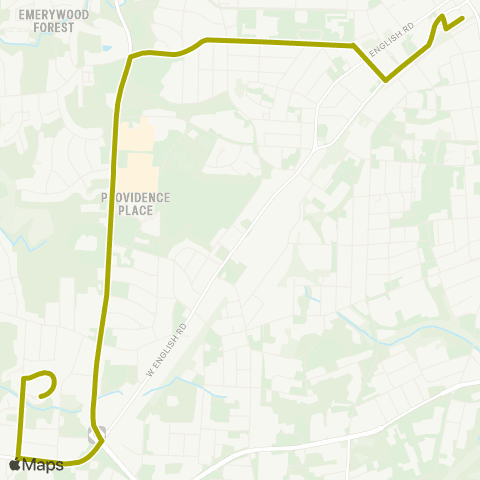 High Point Transit Westchester Drive map