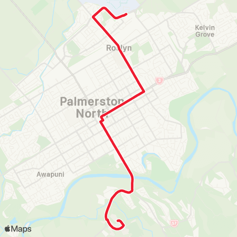 Horizons Regional Council Airport - Massey map