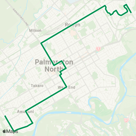 Horizons Regional Council Maxwells Line - Roberts Line map