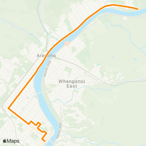 Horizons Regional Council Aramoho via Harrison St map