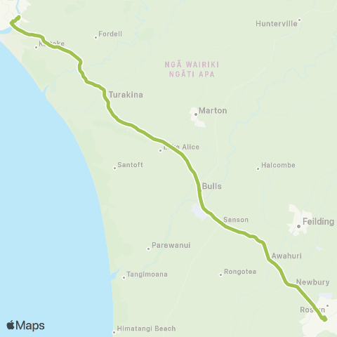 Horizons Regional Council Whanganui-Palmerston North map