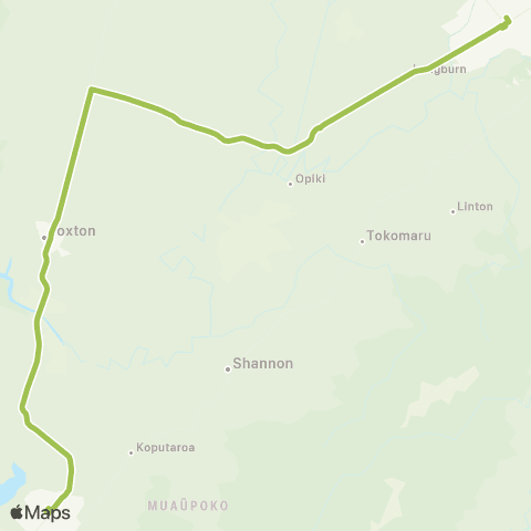 Horizons Regional Council Levin-Palmerston North Peak map