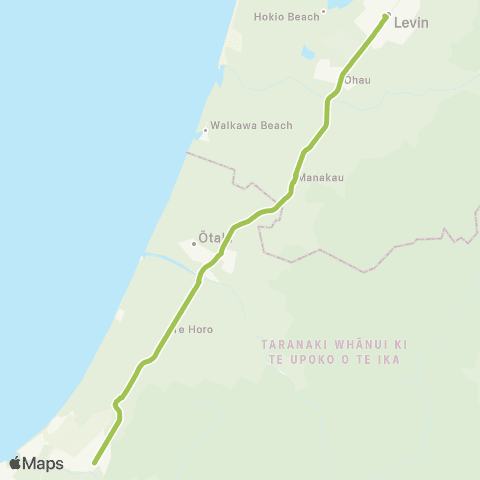 Horizons Regional Council Levin-Waikanae map