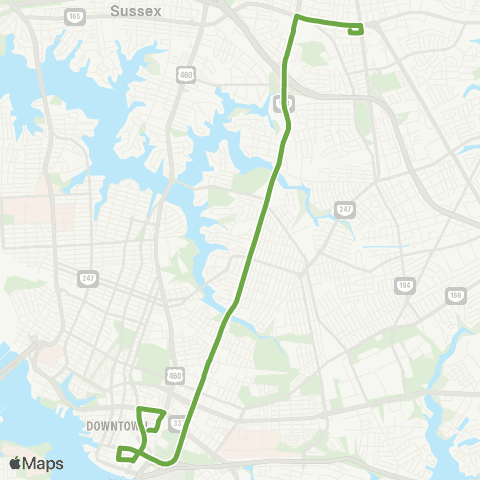 HRT Tidewater Drive map