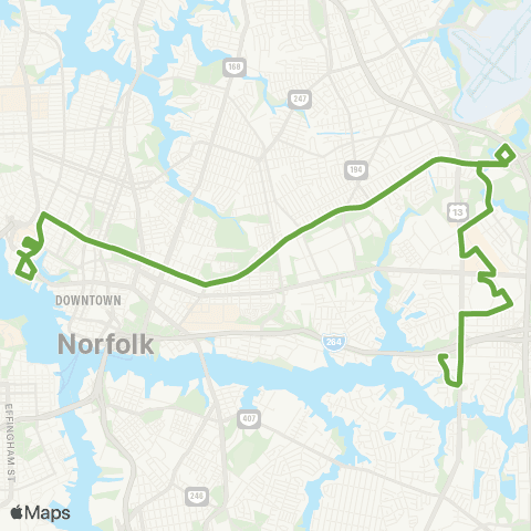 HRT Princess Anne Rd map