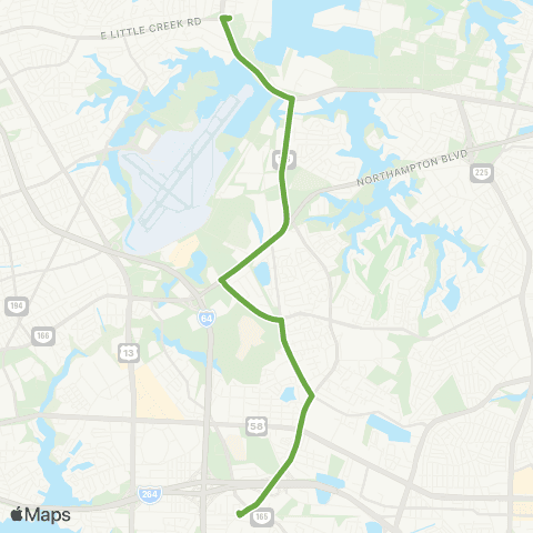 HRT Northampton Blvd map