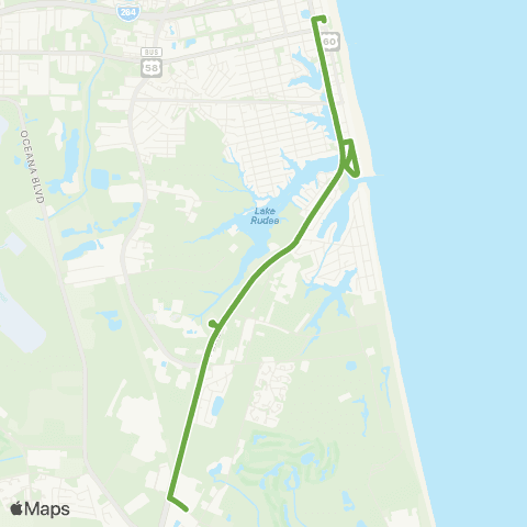 HRT Aquarium & Campground Shuttle map