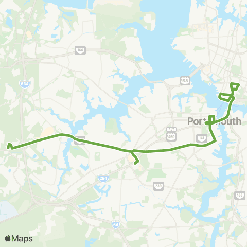 HRT Portsmouth Blvd map