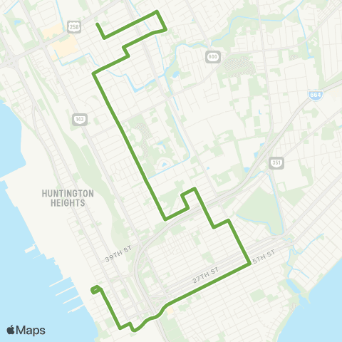 HRT Marshall Avenue map