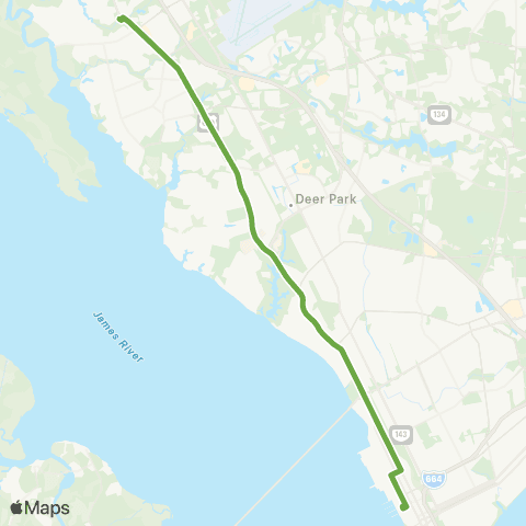 HRT Sye-Denbigh Fpl to West Ave map