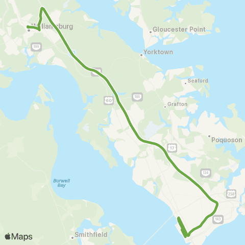 HRT Williamsburg map