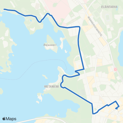 HSL Kamppi-Seurasaari map