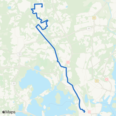 HSL Kamppi-Konala-Malminkartano-Honkasuo-Myyrmäki map