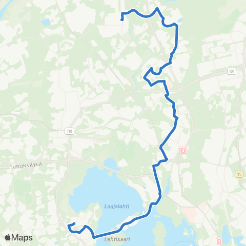 HSL Kuninkaantammi-Kannelmäki-Huopalahti-Munkkivuori-Otaniemi map