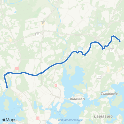 HSL Kontula(M) - Viikki - Koskela - Ruskeasuo - Munkkiniemi map