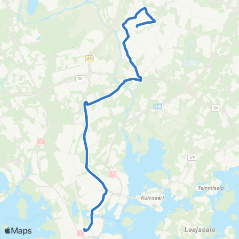HSL Rautatientori-Pukinmäki-Tapaninkylä map