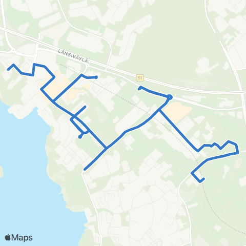 HSL Espoonlahden keskus-Kivenlahti map