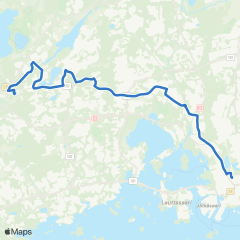 HSL Leppävaara-Kera-Lippajärvi-Jorvi map
