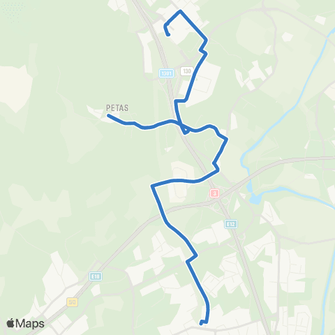 HSL Martinlaakso-Vantaanpuisto-Petas-Kivistö map