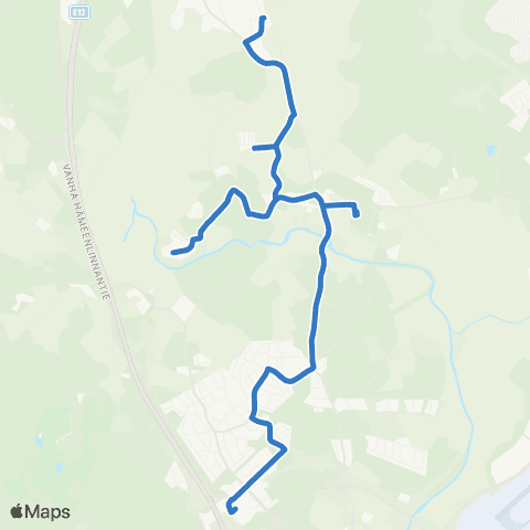 HSL Kivistö-Katriinan sairaala-Tapola-Riipilä map