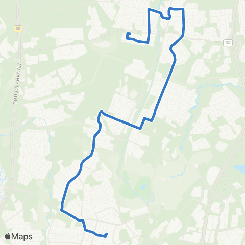 HSL Tikkurila-Koivukylä-Korso-Kulomäki map