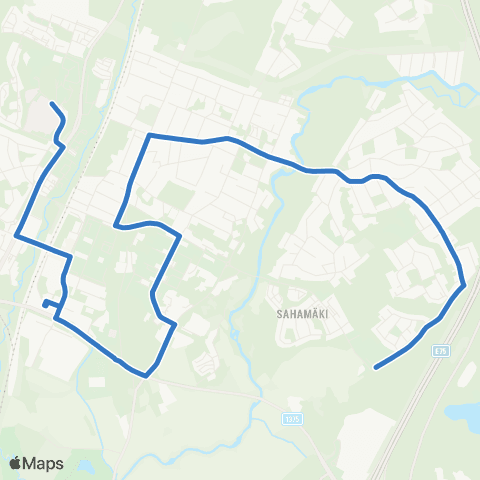 HSL Koivukylän palvelulinja map