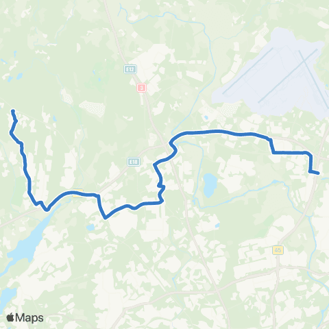 HSL Aviapolis-Louhela-Kalajärvi map