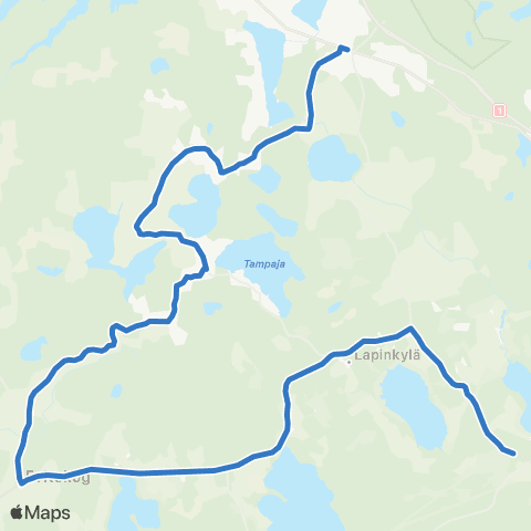 HSL Veikkola-Lapinkylä-Kauhala map
