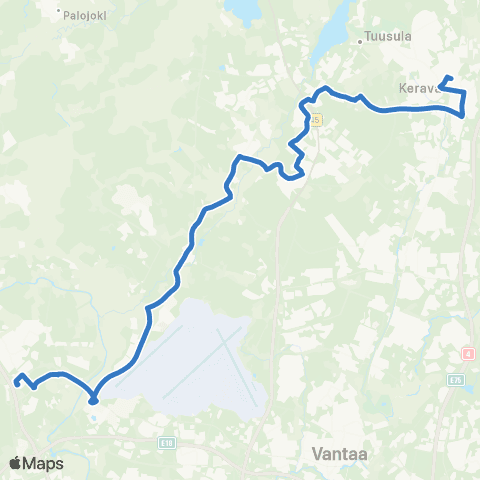 HSL Kivistö-Ruotsinkylä-Hyrylä-Keravan asema map