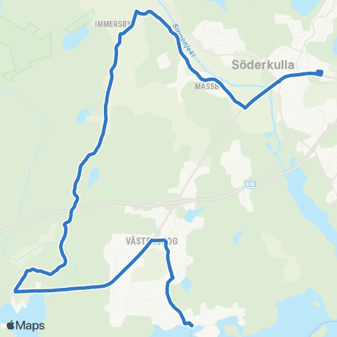 HSL Söderkulla-Immersby-Gumbostrand map