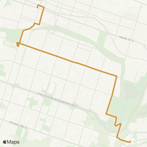 HSR Upper Kenilworth map