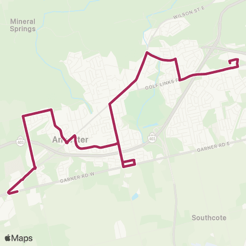 HSR Ancaster map