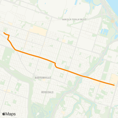 HSR Tiger-Cats Express map
