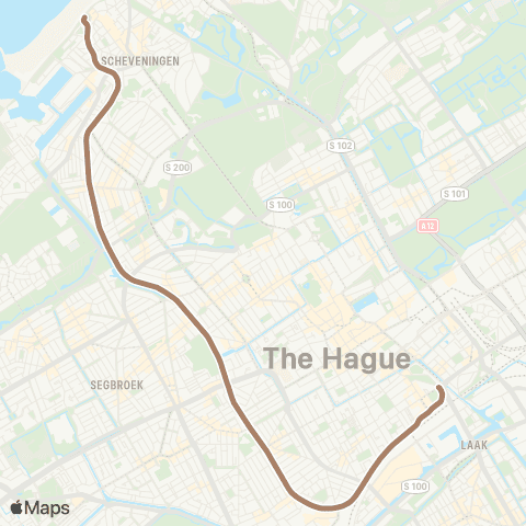 HTM Scheveningen Haven - Rijswijkseplein map