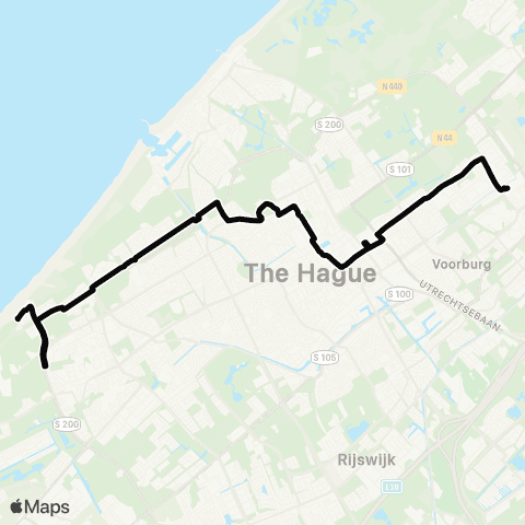 HTM Kijkduin - Station Mariahoeve map