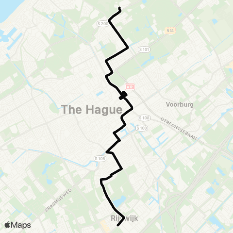 HTM Station Rijswijk - Oude Waalsdorperweg map