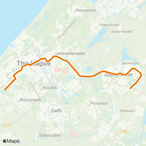 HTM De Uithof - Lansingerland-Zoetermeer map