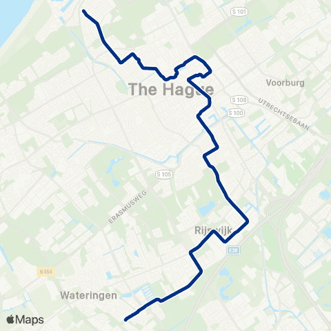HTM Statenkwartier - Wateringen map
