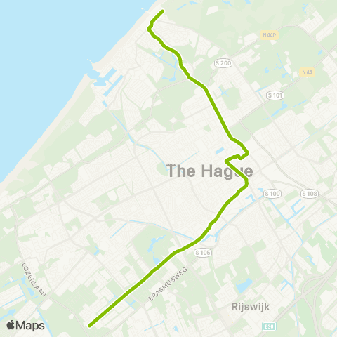 HTM Vrederust - Scheveningen Noorderstrand map