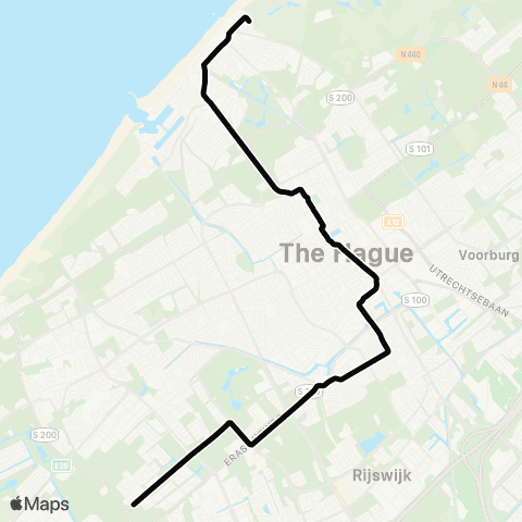 HTM Scheveningen - Vrederust map
