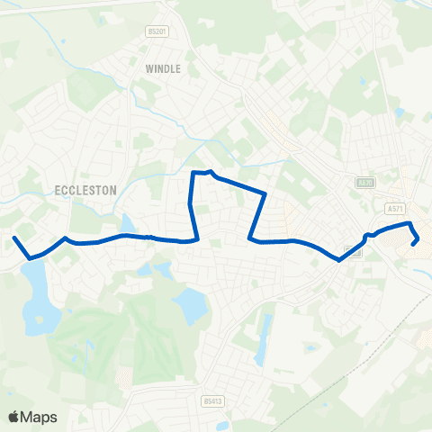 Huyton Travel Millwood Avenue - Church Street map