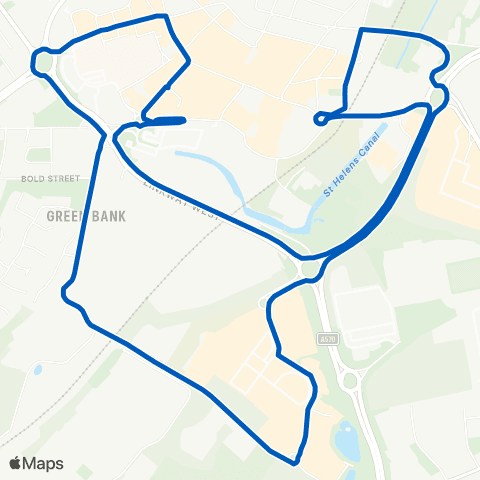 Huyton Travel Rigby Street South - Rigby Street South map