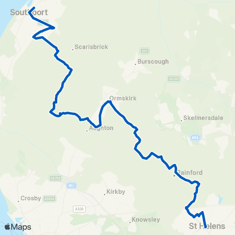 Huyton Travel Chalon Way West - Leicester Street map
